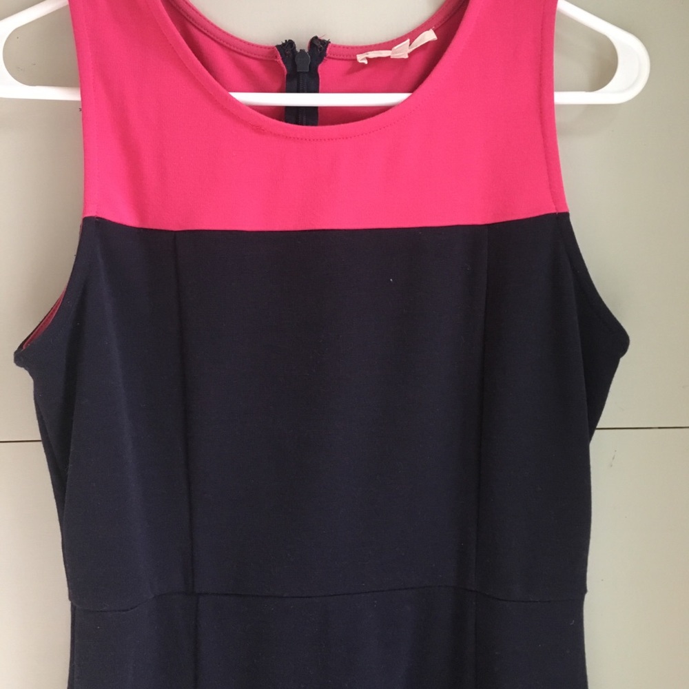 Navy and pink dress - Picture 2 of 3